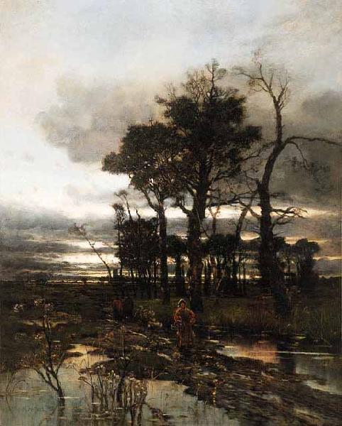 Karl Heffner An evening landscape